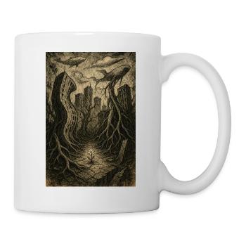 Die Natur wird sich zurückerobern - Tasse - Weiß - Rechts