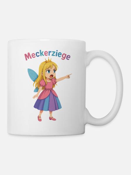 Meckerziege - Tasse - Weiß