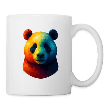 WPAP Style Animals - Panda Bear Portrait - Mug - white - Right