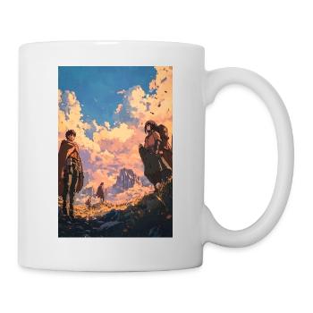 Début d’un voyage épique dans l’anime - Mug blanc - blanc - Droite
