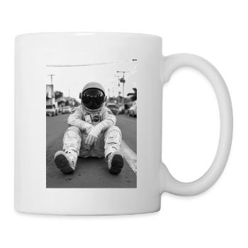 Verschollener Astronaut auf der Erde - Tasse - Weiß - Rechts