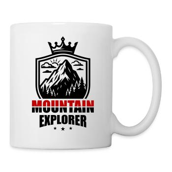 Exploring Mountains Saying - Mug - white - Right