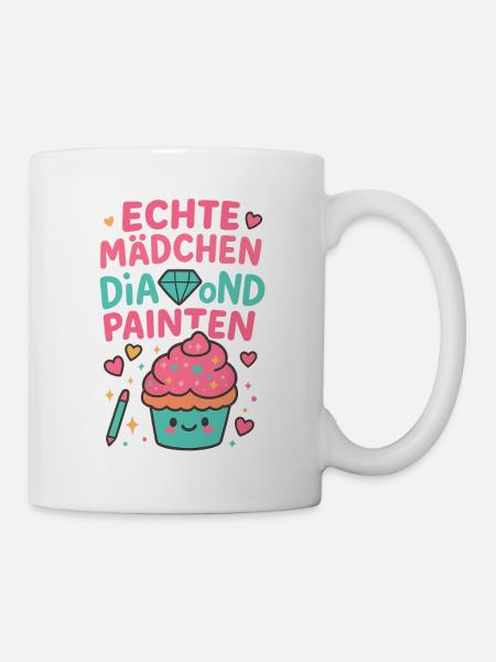 Peinture au diamant Real Girl - Mug blanc - blanc