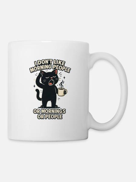 I Hate Morning People And Mornings And People - Kop/krus - hvid