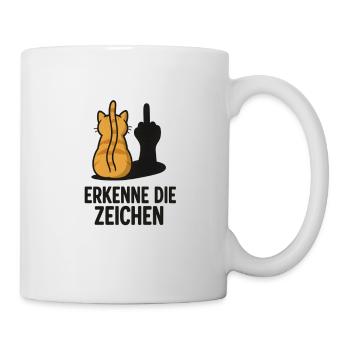 Les chats de l’ombre du chat qui agitent reconnaissent les signes - Mug blanc - blanc - Droite