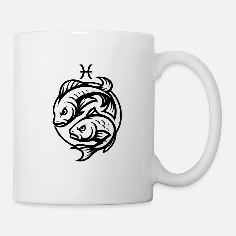 Zodiac sign Pisces - Mug - white