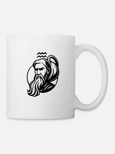 Sternzeichen Wassermann - Tasse - Weiß
