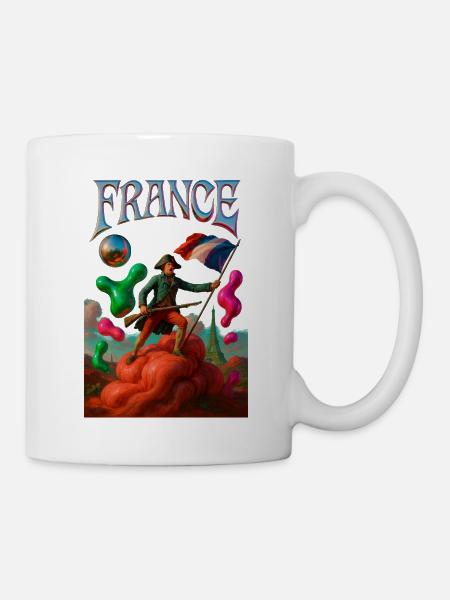 French heroes in a dreamlike revolution - Mug - white