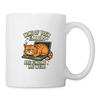Dictons amusants Chat Collègues de travail de bureau - Mug blanc - blanc - Droite