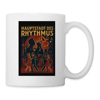 Musik Berlin Retro Nightlife - Tasse - Weiß - Rechts