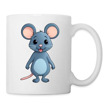 Cute Little Comic Style Mouse Mice - Mug - white - Right