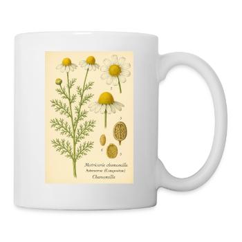 Vintage Chamomile Botanical Art - Mug - white - Right