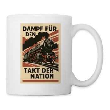 Railway steam for the rhythm of the nation - Mug - white - Right