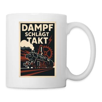 Railway: Steam beats rhythm - Mug - white - Right