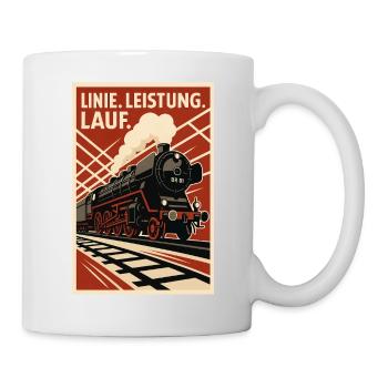 Railway Line Running Performance - Mug - white - Right
