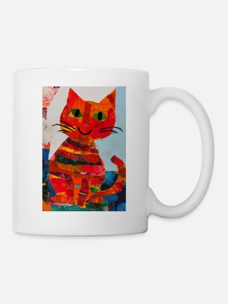 Collage de chats 0001 - Mug blanc - blanc