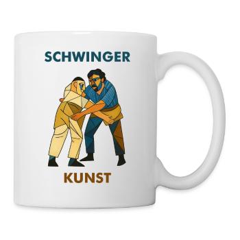 schwinger kunst - Tasse - Weiß - Rechts