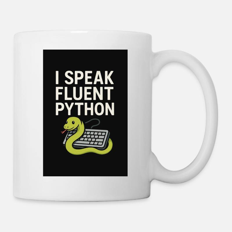 Python-Codierungsschlange - Tasse - Weiß