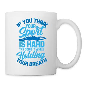 Swimmer's Life: Hold Your Breath - Mug - white - Right