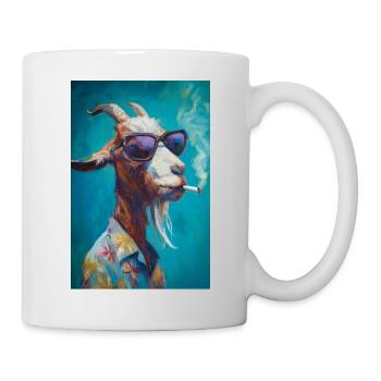 Chill Goat in Shades - Tasse - Weiß - Rechts