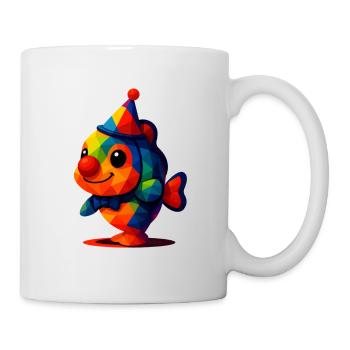 WPAP Polygon Kawaii Style Animals Baby Clownfish - Mug - white - Right