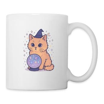 Astro Cat with Crystal Ball - Mug - white - Right