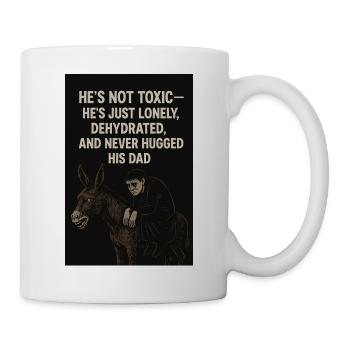 Solitude masculine - Mug blanc - blanc - Droite