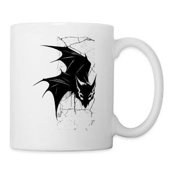 Nightmare Bat Gothic Horror Dark Fantasy - Tasse - Weiß - Rechts