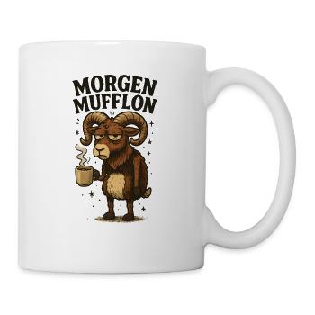 Matin mouflon matin café bureau - Mug blanc - blanc - Droite