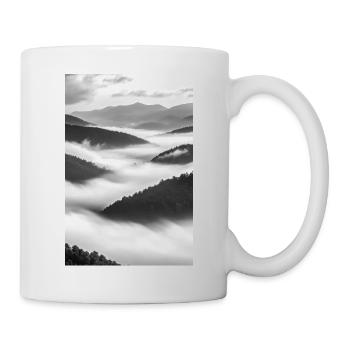 Flüstern im Nebel - Tasse - Weiß - Rechts