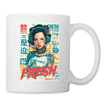 Urbane frische Vibes - Tasse - Weiß - Rechts