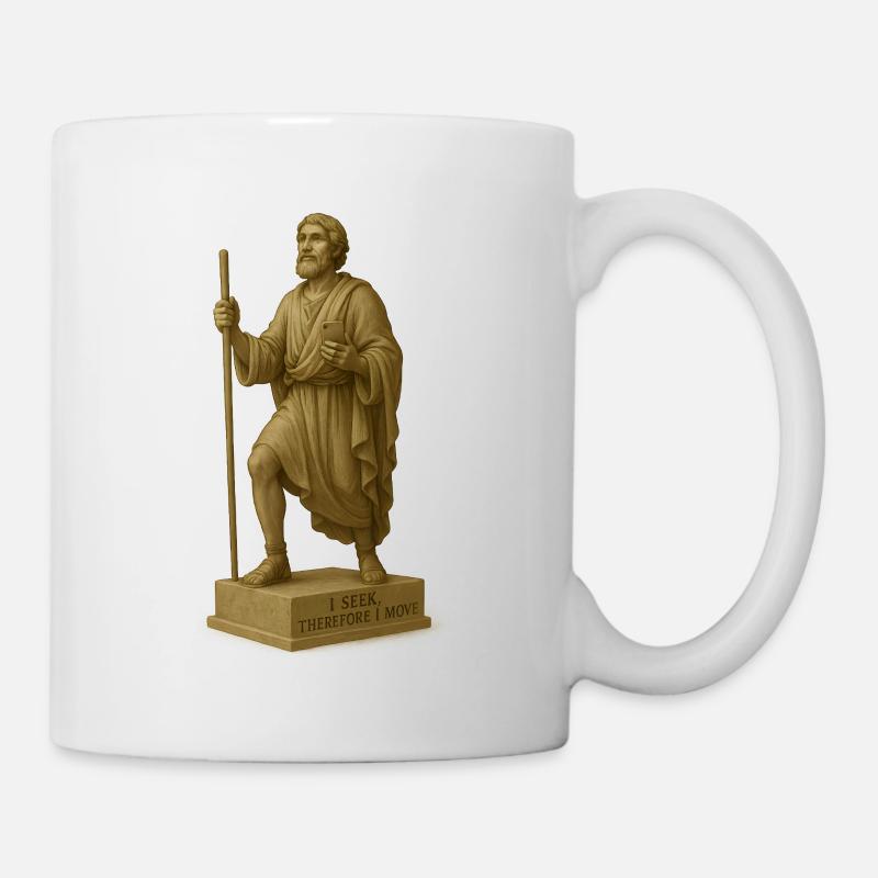 Interprétation moderne du pèlerin - Mug blanc - blanc