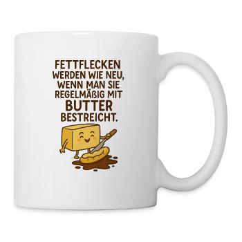 Stains Butter Saying - Mug - white - Right
