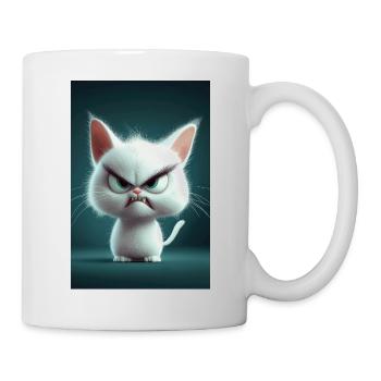 Furiously Fluffy Feline - Mug - white - Right