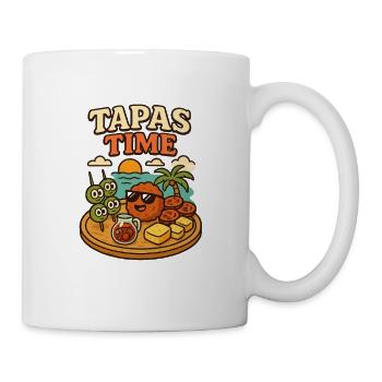 Tapas Zeit Spanien Urlaub - Tasse - Weiß - Rechts