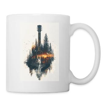 Nature Guitar Harmony Art - Mug - white - Right