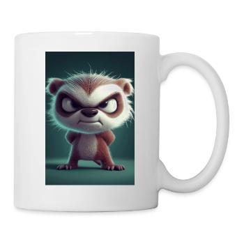 Grumpy Cartoon Sloth Attitude - Mug - white - Right