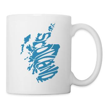 Scotland Map Graphic - Mug - white - Right
