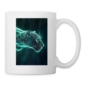 Jaguar der elektrischen Geschwindigkeit - Tasse - Weiß - Rechts