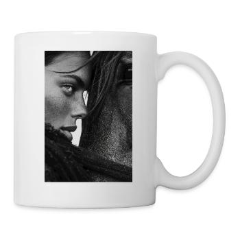 Seelenverbindung in Monochrom - Tasse - Weiß - Rechts