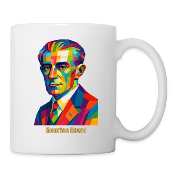 WPAP Polygon Portrait Maurice Ravel Bolero - Mug - white - Right