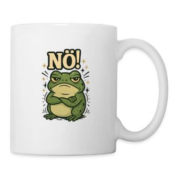 Statement Frog Nope Fun Design No - Mug - white - Right