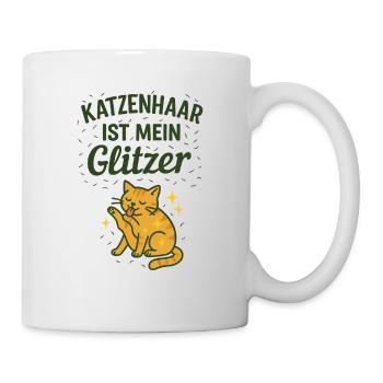 Les poils de chat sont mes paillettes - Mug blanc - blanc - Droite