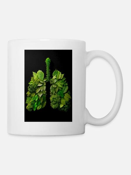 Grüne Lungen der Natur - Tasse - Weiß