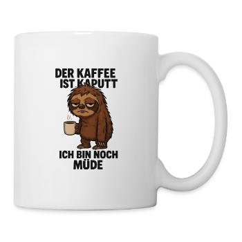 The coffee is broken I'm still tired sloth - Mug - white - Right
