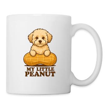 My Little Peanut – Süßer Maltipoo Cartoon - Tasse - Weiß - Rechts