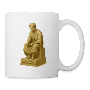 Thoughtful Thinker Sculpture - Mug - white - Right