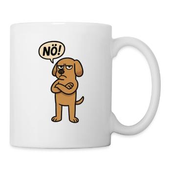 Nope funny saying dog - Mug - white - Right