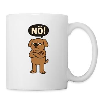 Statement dog nope just no - Mug - white - Right