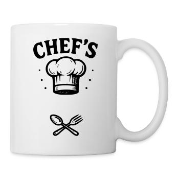 Chef et ton PRENOM - 2 - Mug blanc - blanc - Droite